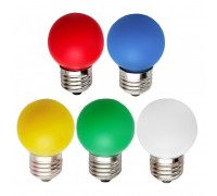 Лампа FL-LED DECO-GL45 1W E27 RED 230V E27 красный (LED шарик) FOTON