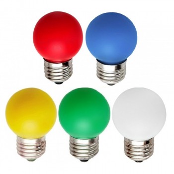 Лампа FL-LED DECO-GL45 1W E27 GREEN 230V E27 зеленый (LED шарик) FOTON