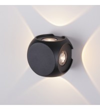 1504 TECHNO LED / Светильник садово-парковый со светодиодами CUBE черный
