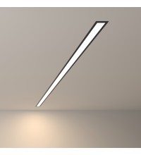 100-300-128 / Линейный светодиодный встраиваемый светильник 128см 25W 4200К черный матовый