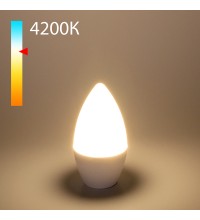 BLE1403/ Светодиодная лампа Свеча СD LED 8W 4200K E14