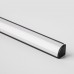 LL-2-ALP008 / Угловой алюминиевый профиль черный/белый для LED ленты (под ленту до 10mm)