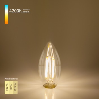 BL134/ Светодиодная лампа Dimmable 5W 4200K E14 (C35 прозрачный)