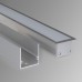 100-300-53 / Линейный светодиодный встраиваемый светильник 53см 10W 3000К матовое серебро