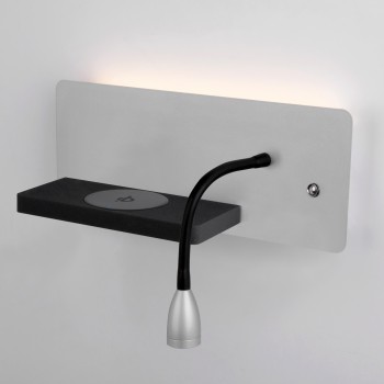 MRL LED 1112 / Светильник настенный светодиодный Kofro L серебро/чёрный