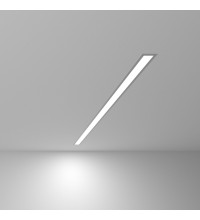 100-300-103 / Линейный светодиодный встраиваемый светильник 103см 20W 6500К матовое серебро