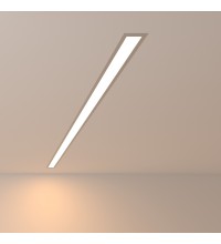 101-300-128 / Линейный светодиодный встраиваемый светильник 128см 25W 3000K матовое серебро