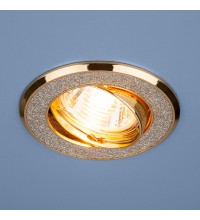 611 MR16 SL/GD / Светильник встраиваемый серебряный блеск/золото