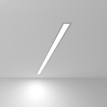 101-300-103 / Линейный светодиодный встраиваемый светильник 103см 20W 6500K матовое серебро