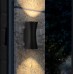 1501 TECHNO LED / Светильник садово-парковый со светодиодами DUAL черный
