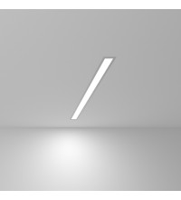 101-300-78 / Линейный светодиодный встраиваемый светильник 78см 15W 6500K матовое серебро