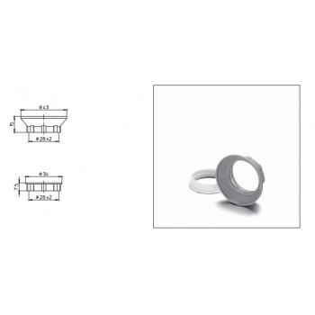 03210 VS Абажурные кольца, белые d28x15 для 64101
