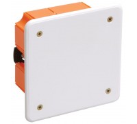 Коробка распаячная CП 92х92х45 IP20 КМ41022 для полых стен (с саморезами пластиковые лапки с крышкой) ИЭК UKG11-092-092-045-P