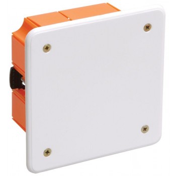 Коробка распаячная CП 92х92х45 IP20 КМ41022 для полых стен (с саморезами пластиковые лапки с крышкой) ИЭК UKG11-092-092-045-P