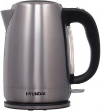 Чайник электрический HYK-S2030 1.7л 2200Вт серебр. матов./черн. (корпус: металл) HYUNDAI 1180741