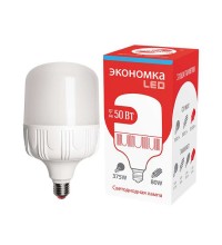 Лампа светодиодная высокомощная LED 50Вт E40 6500К ЭКОНОМКА Eco50wHWLEDE4065