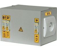 Ящик с понижающим трансформатором ЯТП 0.25 220/24B (2 авт. выкл.) ИЭК MTT12-024-0250