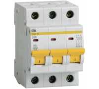 Выключатель автоматический модульный 3п D 16А 4.5кА ВА47-29 ИЭК MVA20-3-016-D