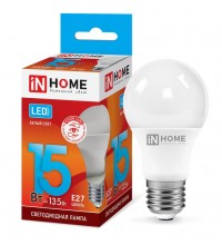 Лампа светодиодная LED-A60-VC 15Вт 230В E27 4000К 1350Лм IN HOME 4690612020273