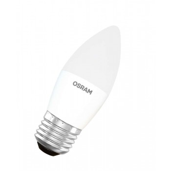 Лампа светодиодная LED STAR CLASSIC B 60 6.5W/840 6.5Вт свеча 4000К нейтр. бел. E27 550лм 220-240В матов. пласт. OSRAM 4058075134201