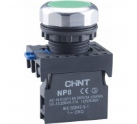 Кнопка управления NP8-10BN/3 без подсветки зел. 1НО IP65 (R) CHINT 667232
