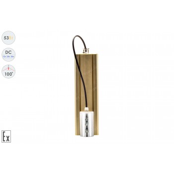 Низковольтный светодиодный светильник Прожектор Взрывозащищенный GOLD, консоль K-1 , 53 Вт, 100°