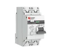 Выключатель авт. диф. тока 1п+N C 40А 100мА тип AC 4.5кА АД-32 PROxima EKF DA32-40-100-pro