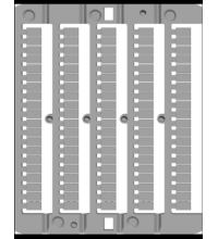 Табличка маркировочная горизонт. CNU/8/510 с "1" по "10" (уп.500шт) ДКС ZN8510H