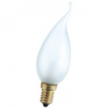 Лампа Deco FR 40W E14 230V BXS35 (свеча на ветру-матовая.) PHILIPS