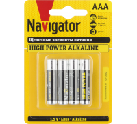 Элемент питания алкалиновый 94 751 NBT-NE-LR03-BP4 (блист.4шт) Navigator 94751