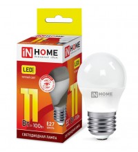 Лампа светодиодная LED-ШАР-VC 11Вт 230В E27 3000К 820Лм IN HOME 4690612020600