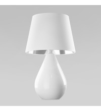 Настольная лампа с абажуром 5453 Lacrima White