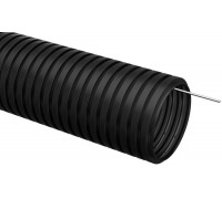 Труба гофрированная ПНД d16мм с зондом черн. (уп.100м) ИЭК CTG20-16-K02-100-1
