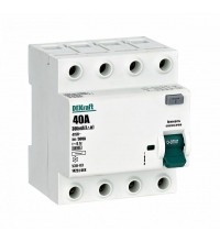 Выключатель дифференциального тока 4P 40А 300мА тип AC 6кА УЗО-03 SchE 14251DEK