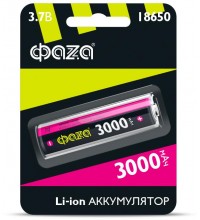 Аккумулятор Li-Ion 18650 3000мА.ч без защиты ФАZА 5004757