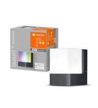 Фасадный светильник SMART OUTD WI-FI CUBE WALL RGBW 3000K DG (фасадн. БРА, 9,5W, 110x80x116, 450 lm)-LEDV