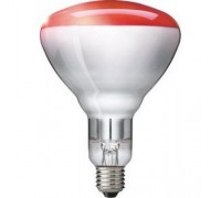 Лампа инфракрасная PHILIPS IR250RH BR125 E27 230-250V d125x181 красная