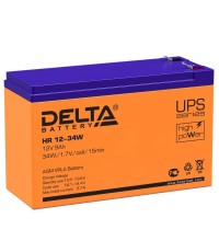 Аккумулятор 12В 9А.ч Delta HR 12-34 W