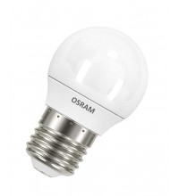 Лампа светодиодная LED STAR CLASSIC P 40 5W/830 5Вт шар 3000К тепл. бел. E27 470лм 220-240В матов. пласт. OSRAM 4052899971646