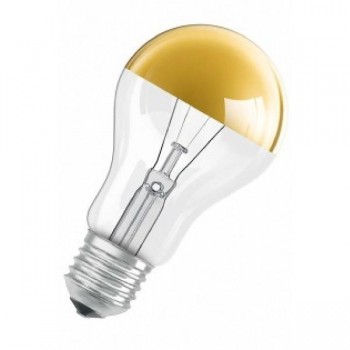 Лампа DECOR A GOLD 60W 230V E27 (стандарт золотой купол d=60 l=104)