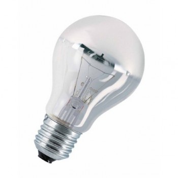 Лампа DECOR A SILVER 40W 230V E27 (стандарт серебряный купол d=60 l=104)