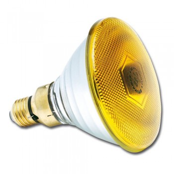 Лампа SLV PAR38 FLOOD YELLOW 30 80W 230V E27 (лампа-фара жёлтая d=122 l=136)