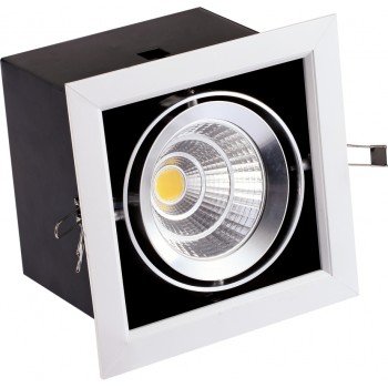 Светильник FL-LED Grille111-1 30W 4000K 195*195*170мм 30Вт 2400Лм (карданный светодиодный)