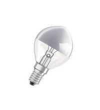 Лампа DECOR P SILVER 40W 230V E14 (шарик серебряный купол d=45 l=80)