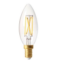 FL-LED Filament C35 4.4W E14 3000К 220V 440Лм 35*98мм FOTON LIGHTING - лампа светодиодная свеча прозрачная