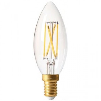 FL-LED Filament C35 4.4W E14 3000К 220V 440Лм 35*98мм FOTON LIGHTING - лампа светодиодная свеча прозрачная