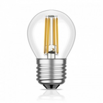 FL-LED Filament G45 6W E27 3000К 220V 600Лм 45*75мм FOTON LIGHTING - лампа светодиодная шарик прозрачная