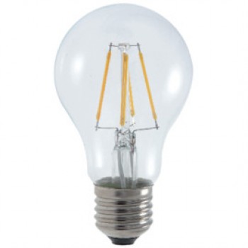 FL-LED Filament A60 6W E27 3000К 220V 600Лм 60*109мм FOTON LIGHTING - лампа светодиодная груша прозрачная