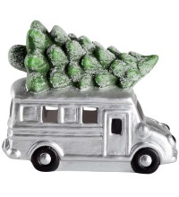 Фигура керамическая "Автобус с елкой" 19х9х16см Neon-Night 505-019