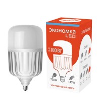 Лампа светодиодная высокомощная LED 100Вт E40 6500К 8300лм ЭКОНОМКА Eco100wHWLEDE4065